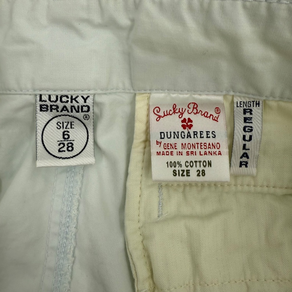 Lucky Brand Pants Women 28 Blue Bootcut Dungarees Vintage Lightweight 90s Y2K - Picture 11 of 16